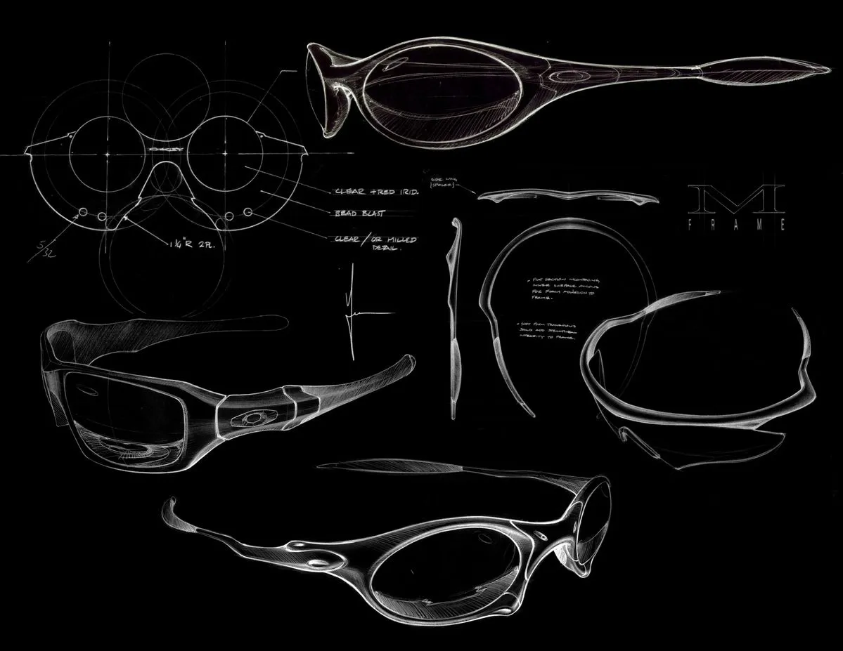 Oakley M Frame sketch